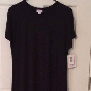 Solid Black Lularoe Maria Dress